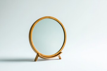 Oval Wall Mirror with a copy space