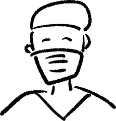 手術前の医者のイラスト