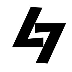 Abstract Black Graphic Symbol on White