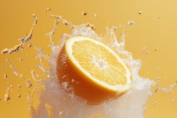Fresh Orange Slice Glazed with Citrus Juice