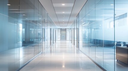Modern office corridor