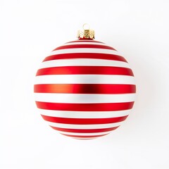 Candy Cane Style Christmas Ball: Classic Holiday Decor