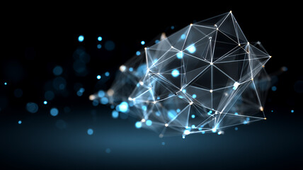 Abstract network connection concept