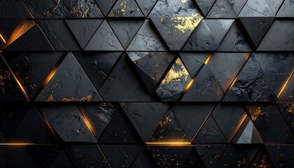 Abstract geometric wall pattern