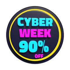 Cyber Week 90% off sale