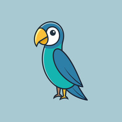 Fototapeta premium blue bird on a branch