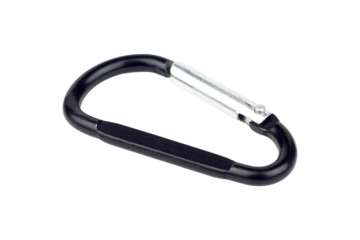 tourist carabiner isolated from the background	
