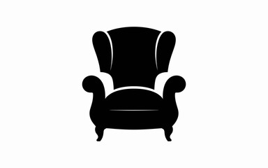 black leather armchair