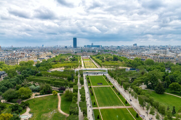 The Champ de Mars in the City of Paris, France