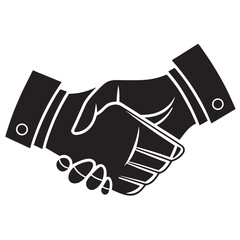Two hands in a firm handshake representing agreement partnership and successful business deal