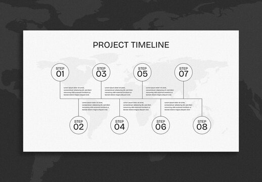 Infographic with World Map