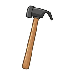 Claw Hammer Tool Illustration of a Classic Carpenter's Hammer