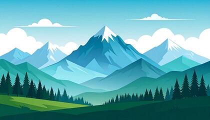 Fototapeta premium Peaceful mountain landscape