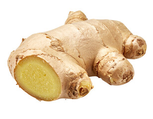 Fototapeta premium Organic Ginger Root with Natural Texture