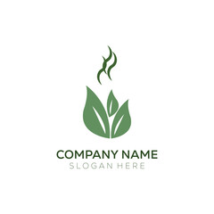 Vector Illustration of tea logo design. modern And minimalist style, perfect for cafes, branding, and packaging.