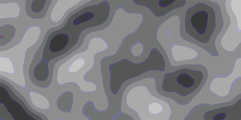 Abstract contour map of layered terrain gradients showing various shades of gray with purple highlights, background art