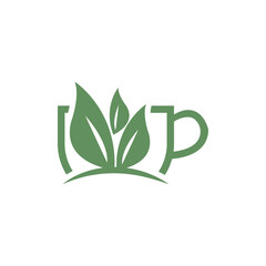 Vector Illustration of tea logo design. modern And minimalist style, perfect for cafes, branding, and packaging.