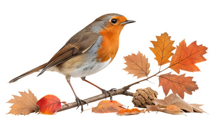 Autumn Birds PNG Set – Isolated Robins, Sparrows and Owls, Realistic Fall Clipart with Transparent Background