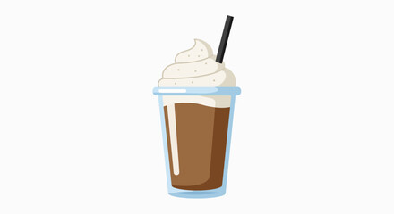 Iced Coffee Delight: Whipped Cream & Chill