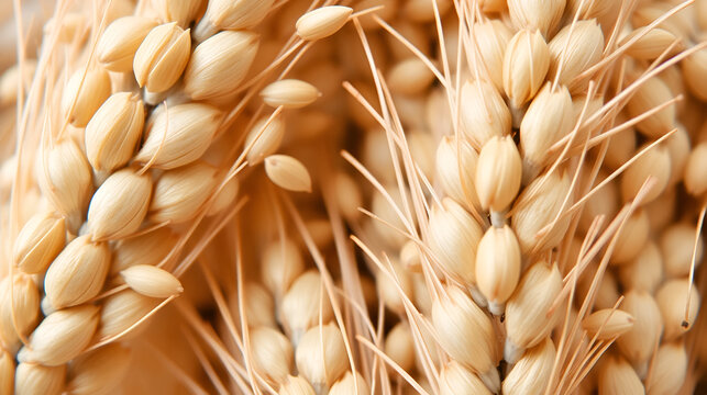 Barleycorn seeds close-up background texture