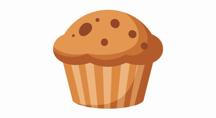 Sweet Delight: A Delicious Chocolate Chip Muffin Illustration
