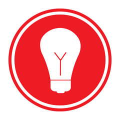 red light bulb icon
