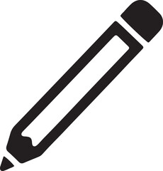 Pen and Pencil Vector Icon Set for Academic Graphic Projects.
