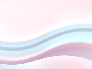Fototapeta premium Soft gradient background with smooth flowing curves in gentle pastel tones, minimalist futuristic wallpaper design for modern presentation, branding, web interface, or abstract digital creative