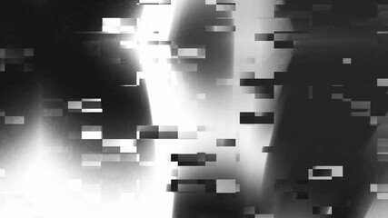 Suitable for digital design projects requiring glitch art aesthetics. Pixelated gray gradients add depth and interest to modern concepts.