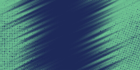 Abstract background with green halftone design template in speed line style. Vector illustration. EPS. 2