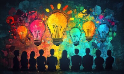 creative agency business brain storm meeting presentation Team discussing roadmap, planning to success concept