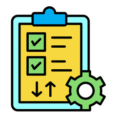 Clipboard-Check Color Icon