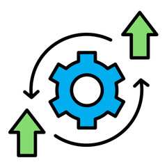 Gear-Process Color Icon