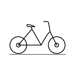 Bicycle line icon. vector illustration.
