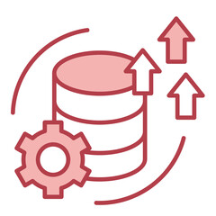 Data-Flow red Icon