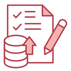 Data-List red Icon