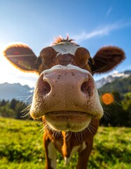 Close-up of a cow's face