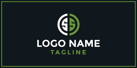 The bold circle SS logo design