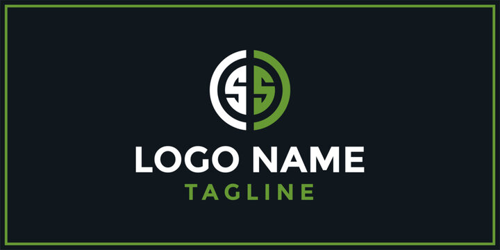The bold circle SS logo design