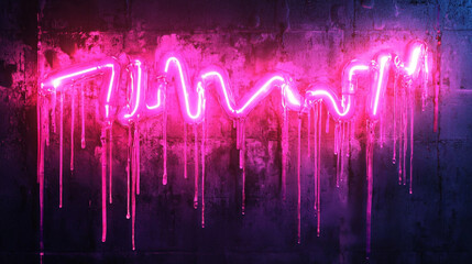 Cyberpunk Rain: Neon Light Trails