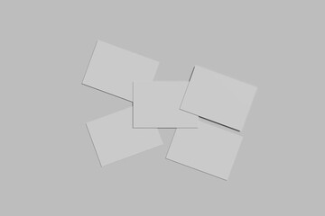 Blank postcard mockup