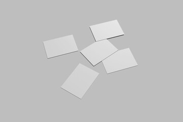 Blank postcard mockup