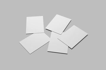 Blank postcard mockup