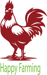 rooster vector illustration