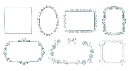 Charming decorative ornate vintage frames and borders perfect for invitations, cards, or elegant design projects