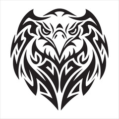 Heart with wings tattoo design vector illustration