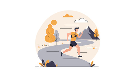 AI-Driven Business Intelligence: Capturing Strategic Insights with Modern Flat Design