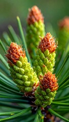 Close-up of fresh pine cones