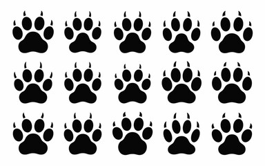 paw prints vector