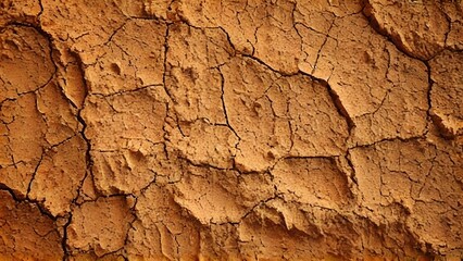 Fototapeta premium Earth Surface with Cracks and Clay Pattern